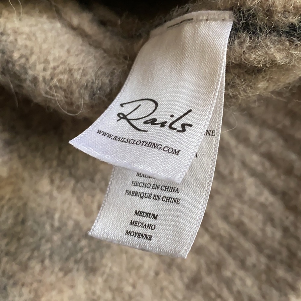 Rails Wool Cheetah Print Sweater. Size M - image 3